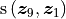 \mathrm{s}\left( \bm{z}_9, \bm{z}_1 \right)